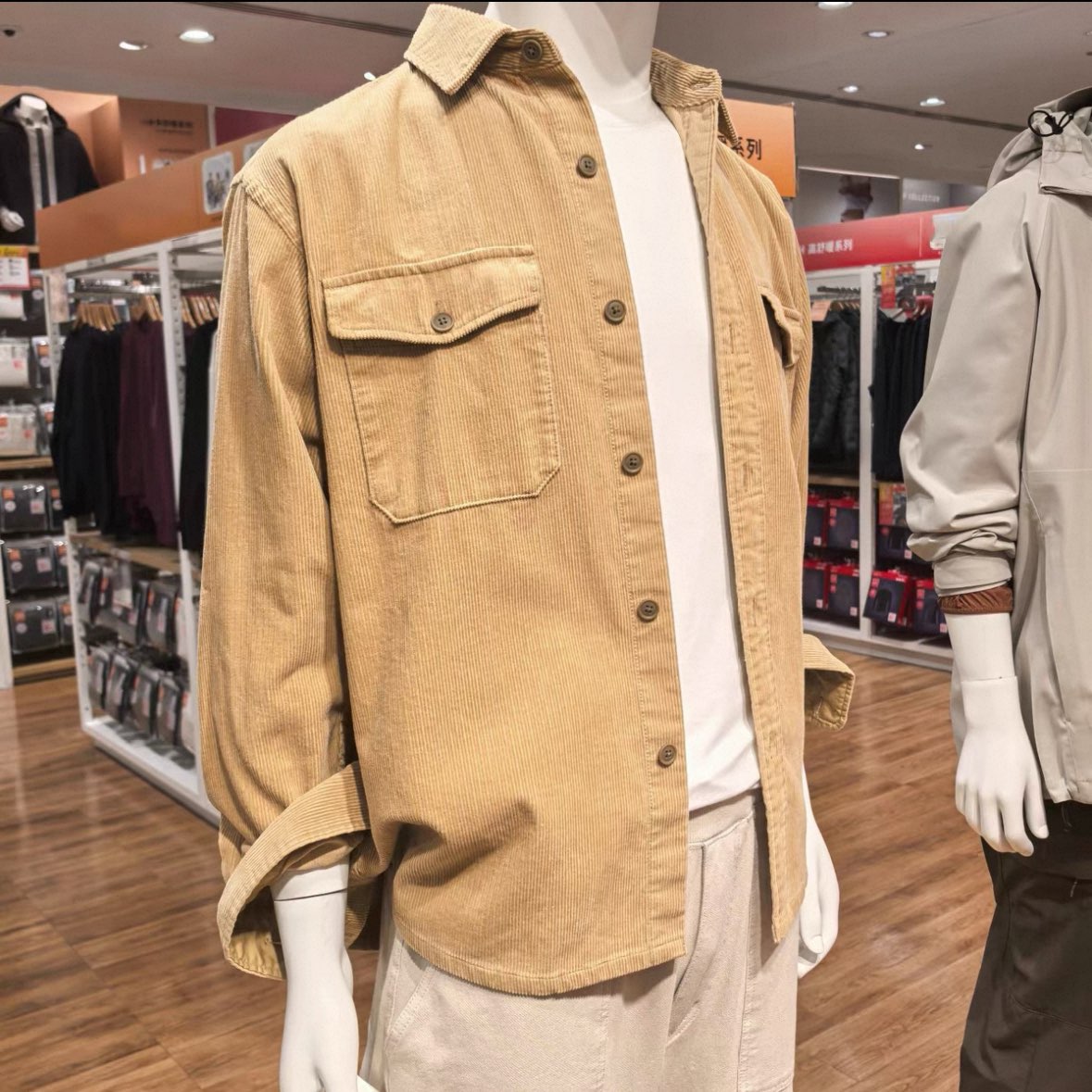 Corduroy workwear shirt, long-sleeved shirt, casual vintage style, new autumn and winter style