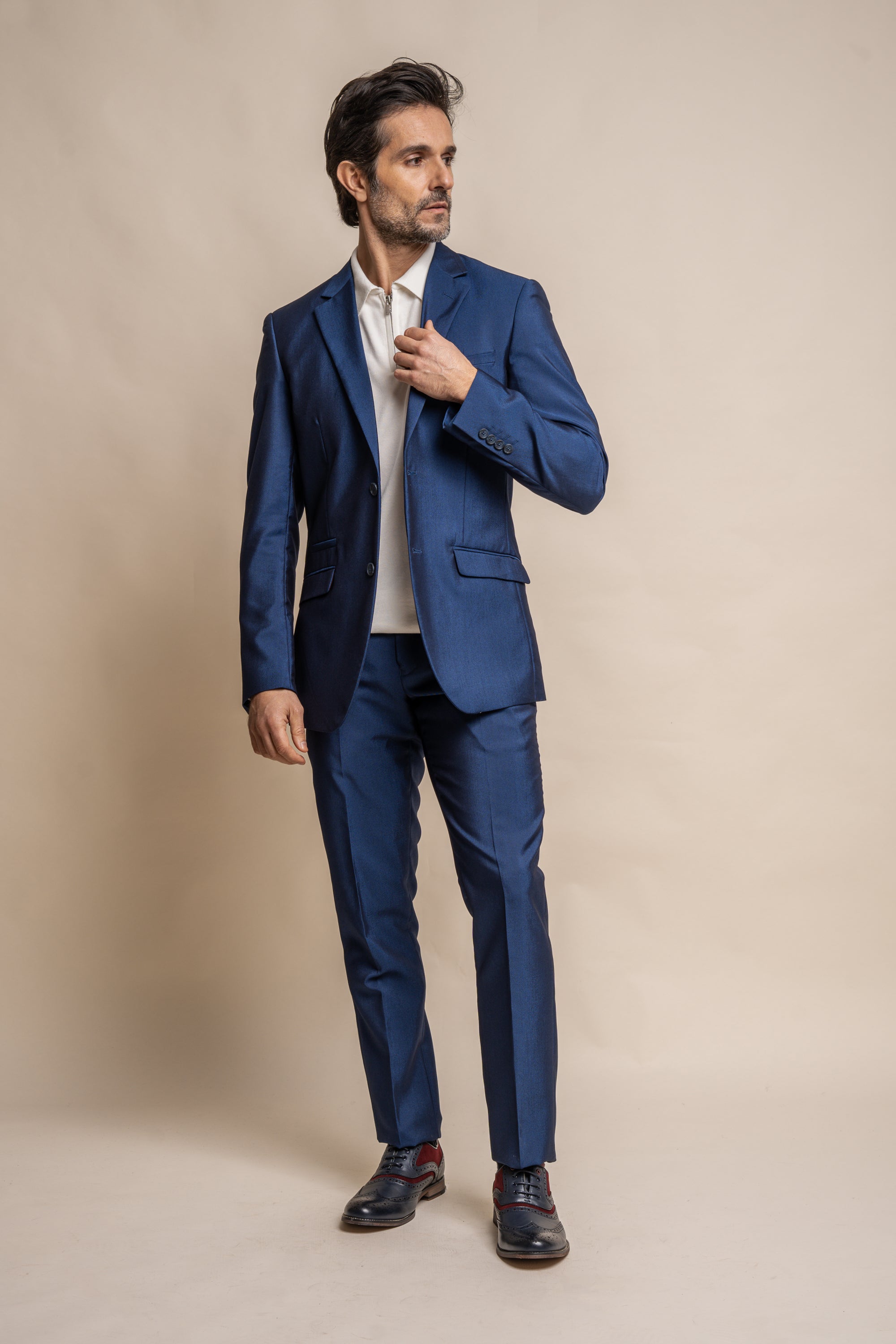 Ford Blue Three Piece Suit Short