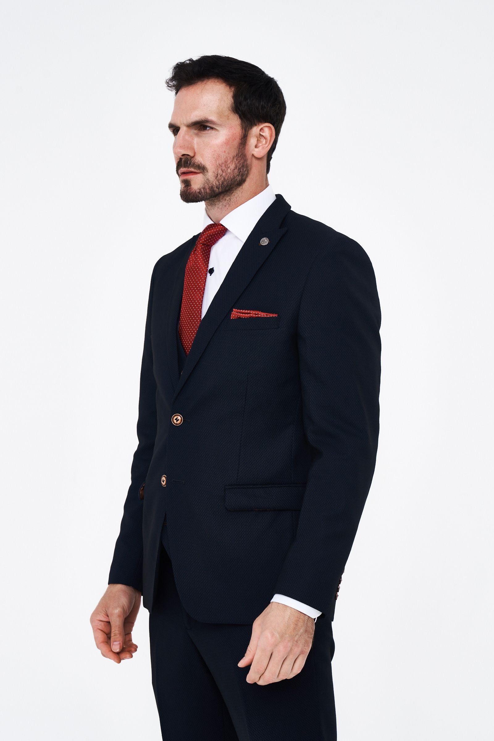 Marc Darcy Max Navy Three Piece Suit