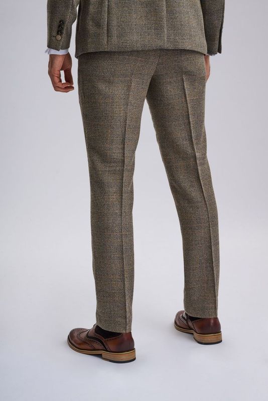 Kris - Tan Tweed Three Piece Suit