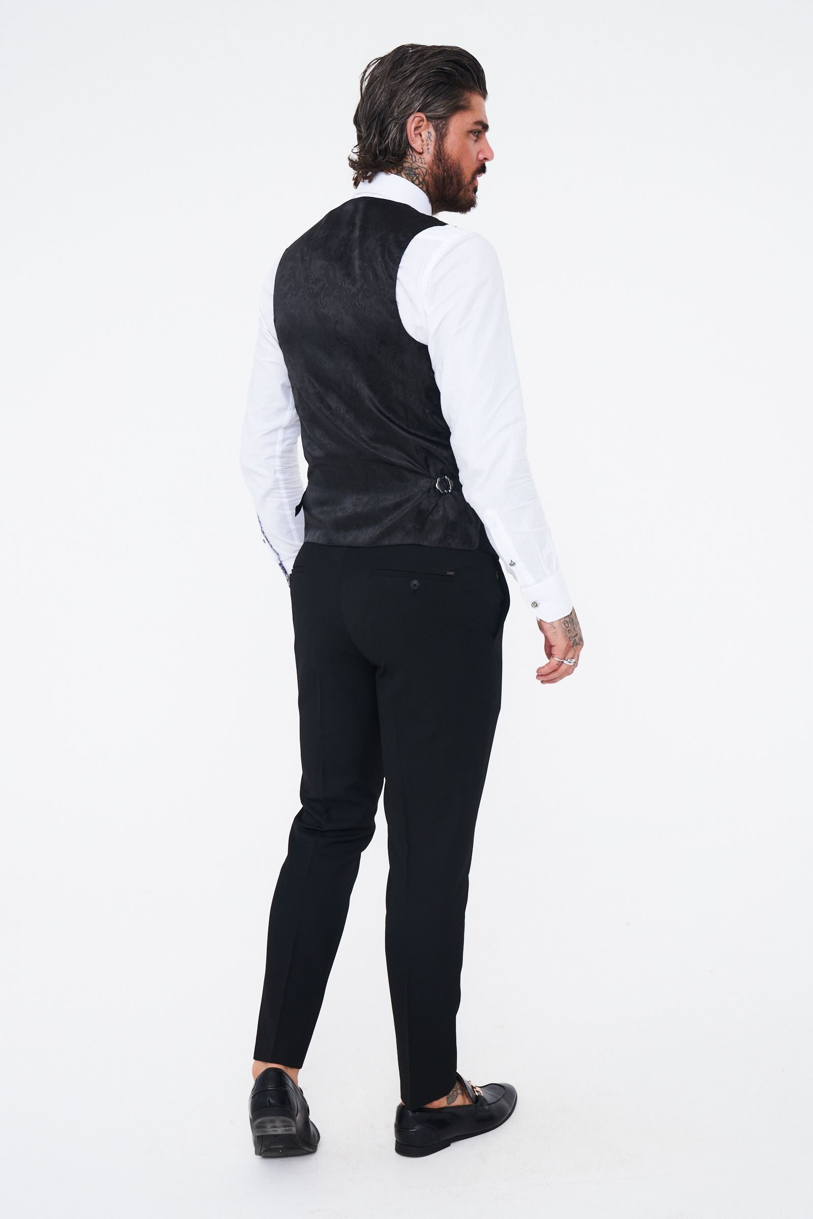 Kelvin - Black Single Breasted Waistcoat