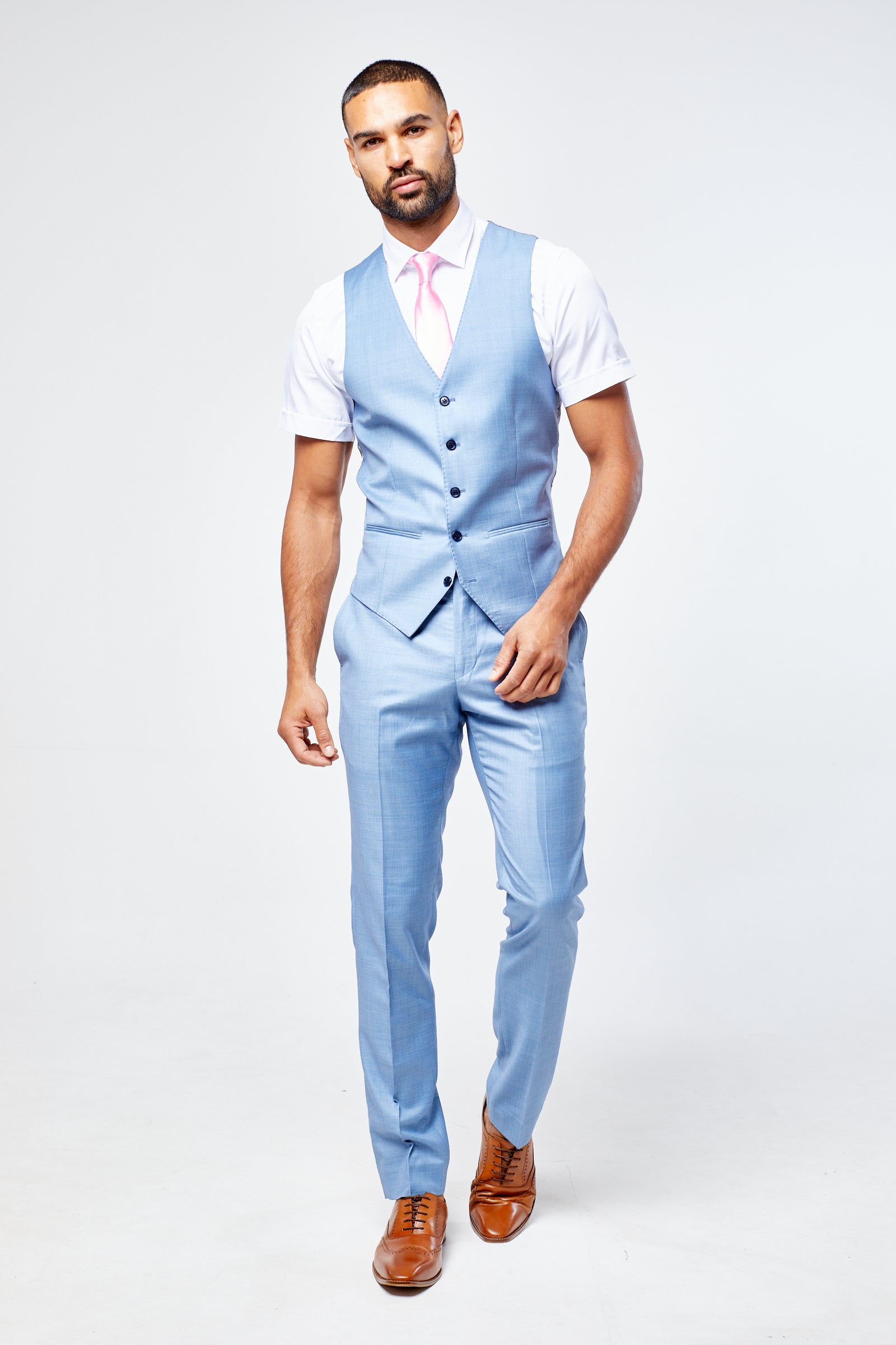 Charles Blue Three Piece Suit