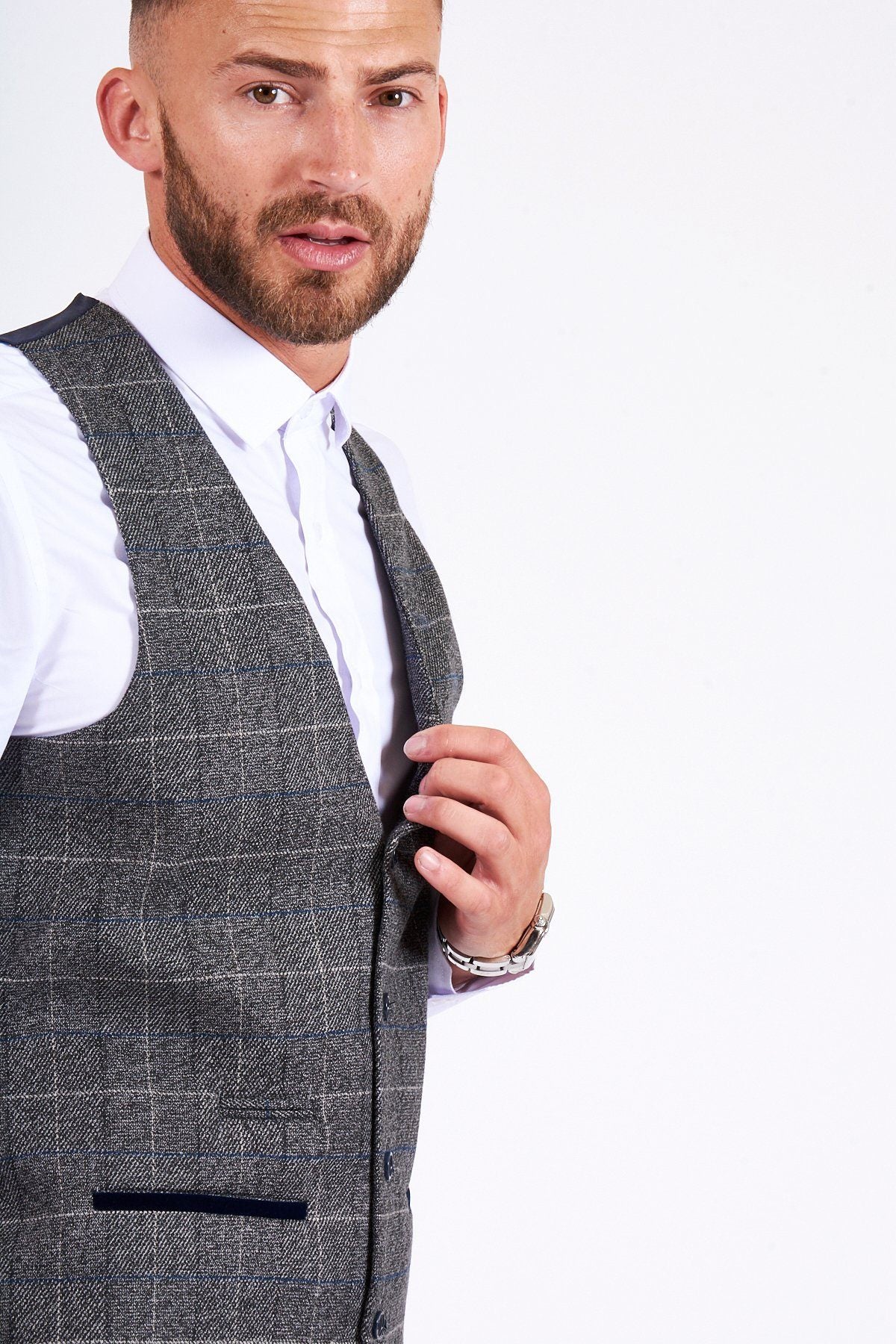 Marc Darcy Scott Grey Waistcoat