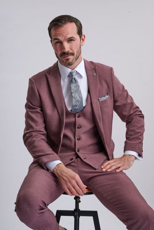Monty - Mauve Three Piece Suit