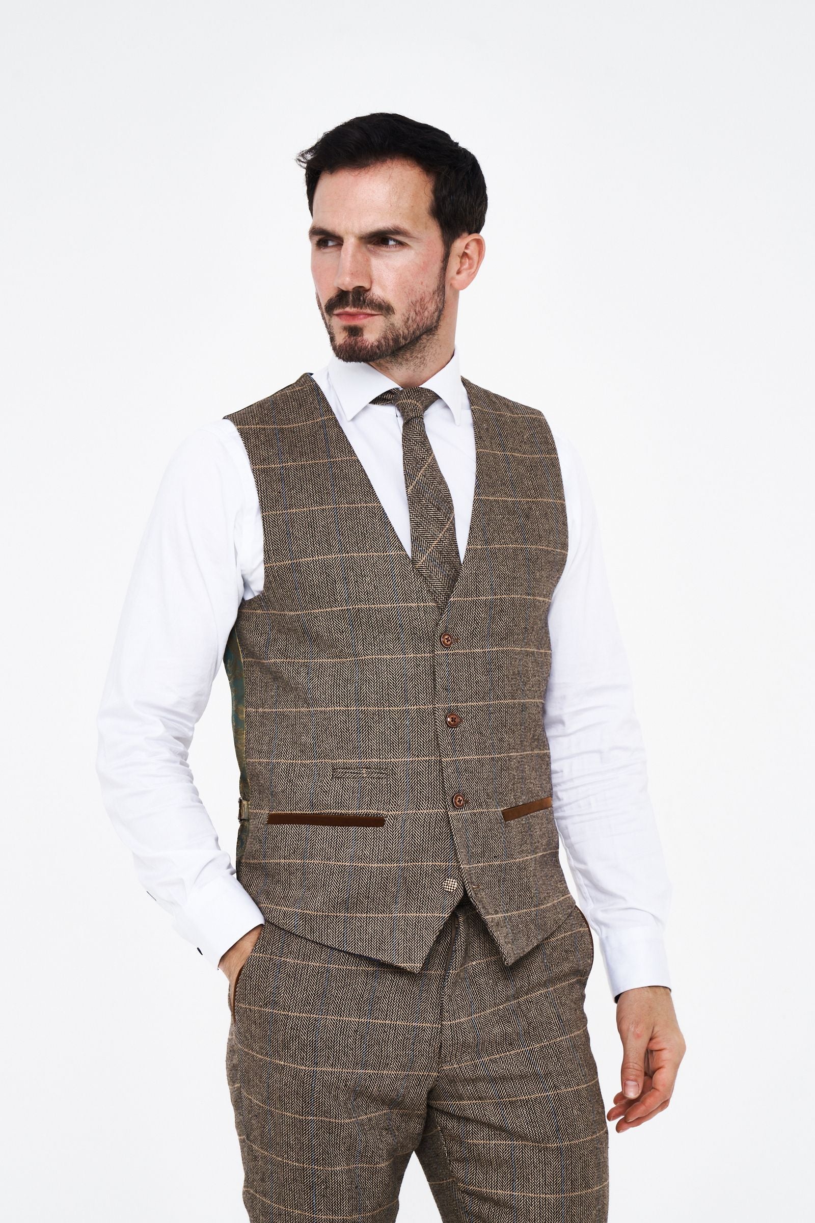 Marc Darcy Dx7 Tweed Waistcoat