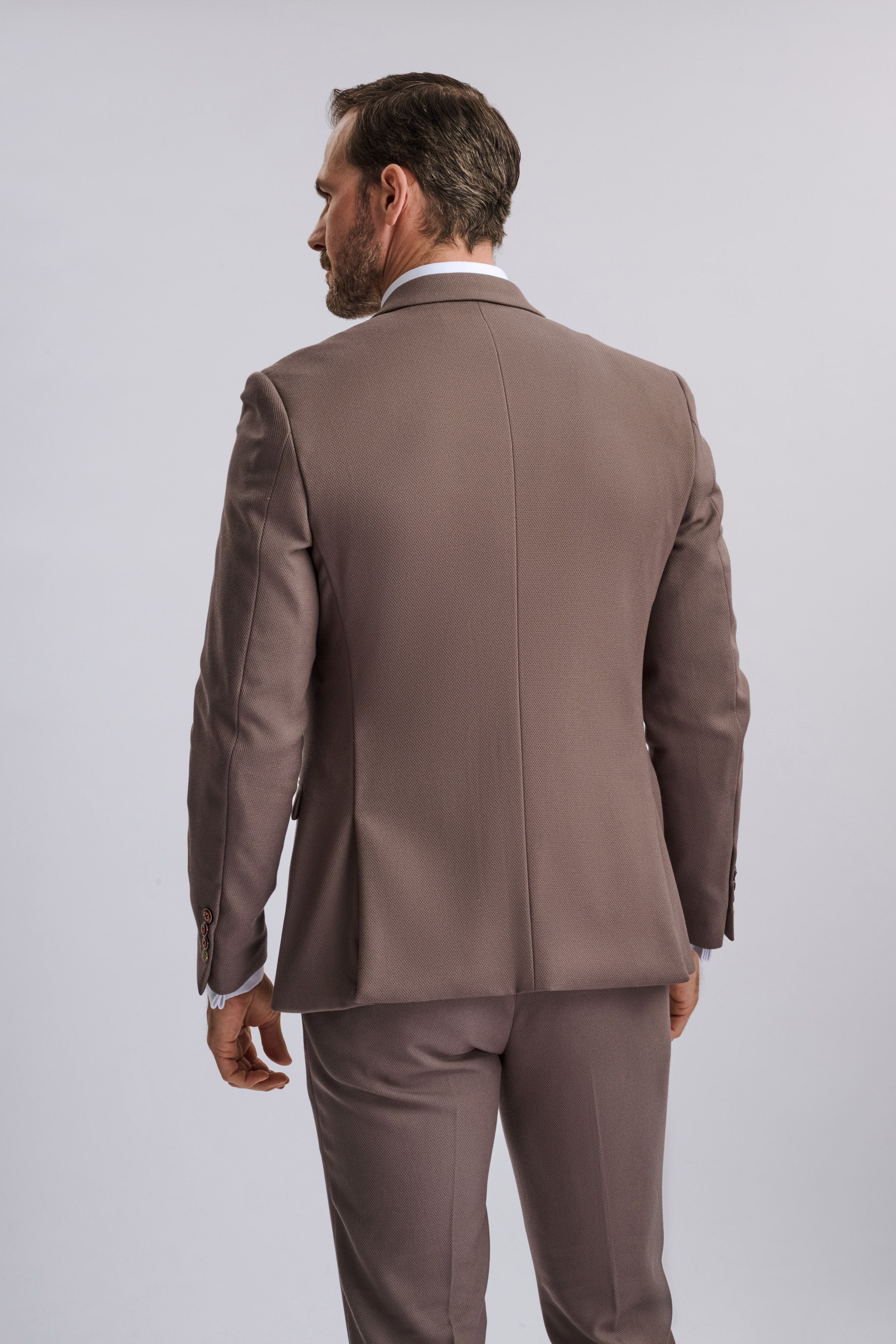 HM5 - Tan Tailored Three Piece Suit