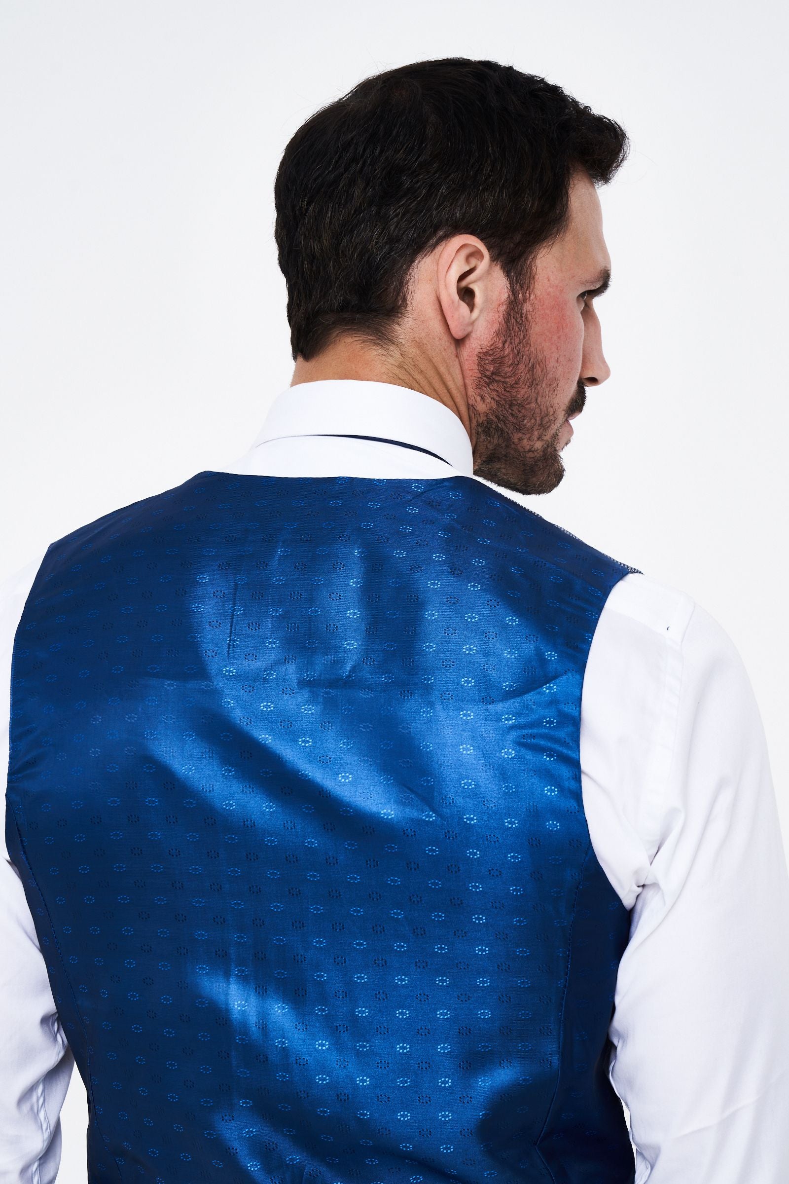 Marc Darcy Jerry Grey Check Three piece Suit