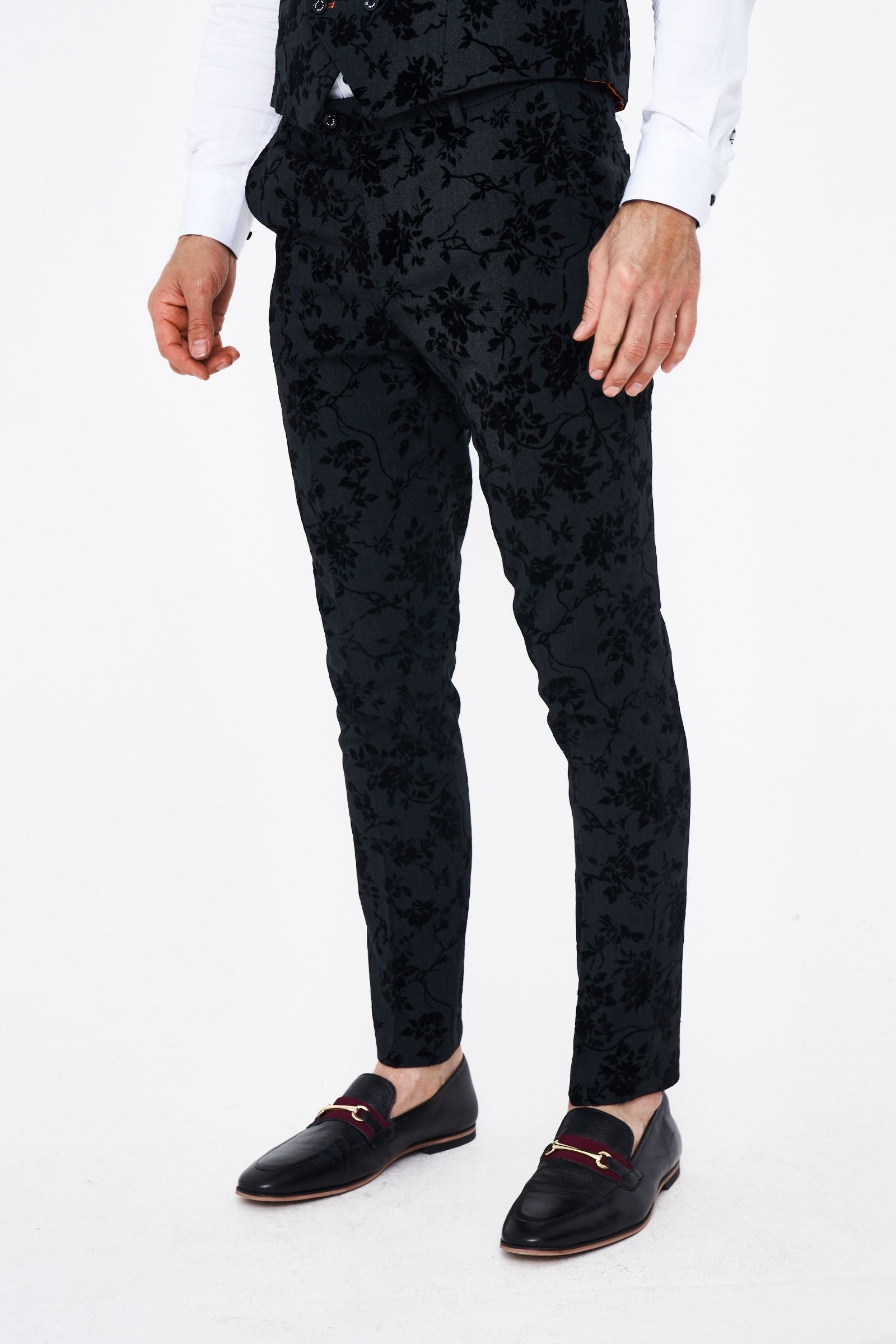 House of Cavani Georgi Floral Three Piece Suit