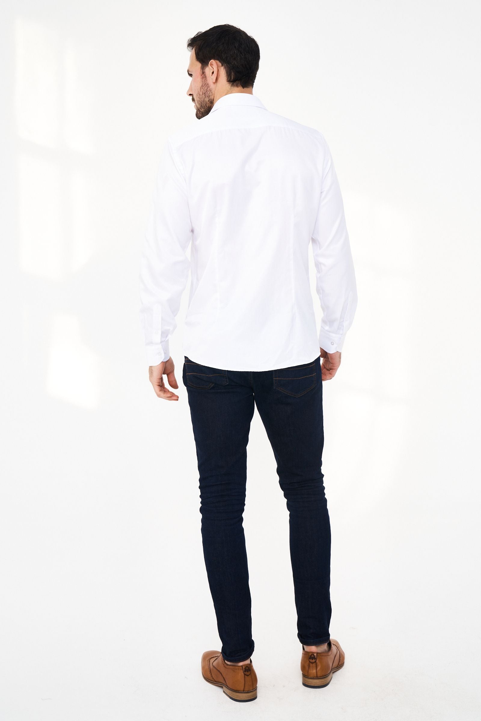 Roso Single Cuff White Shirt
