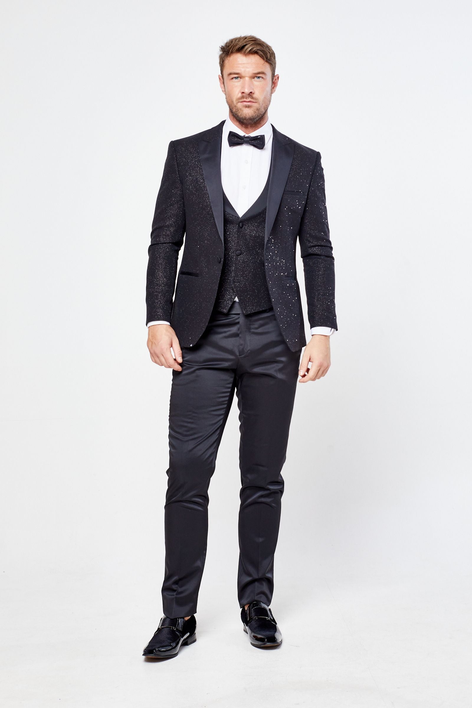 Santoro Milan's Three Piece Sparkle Tux