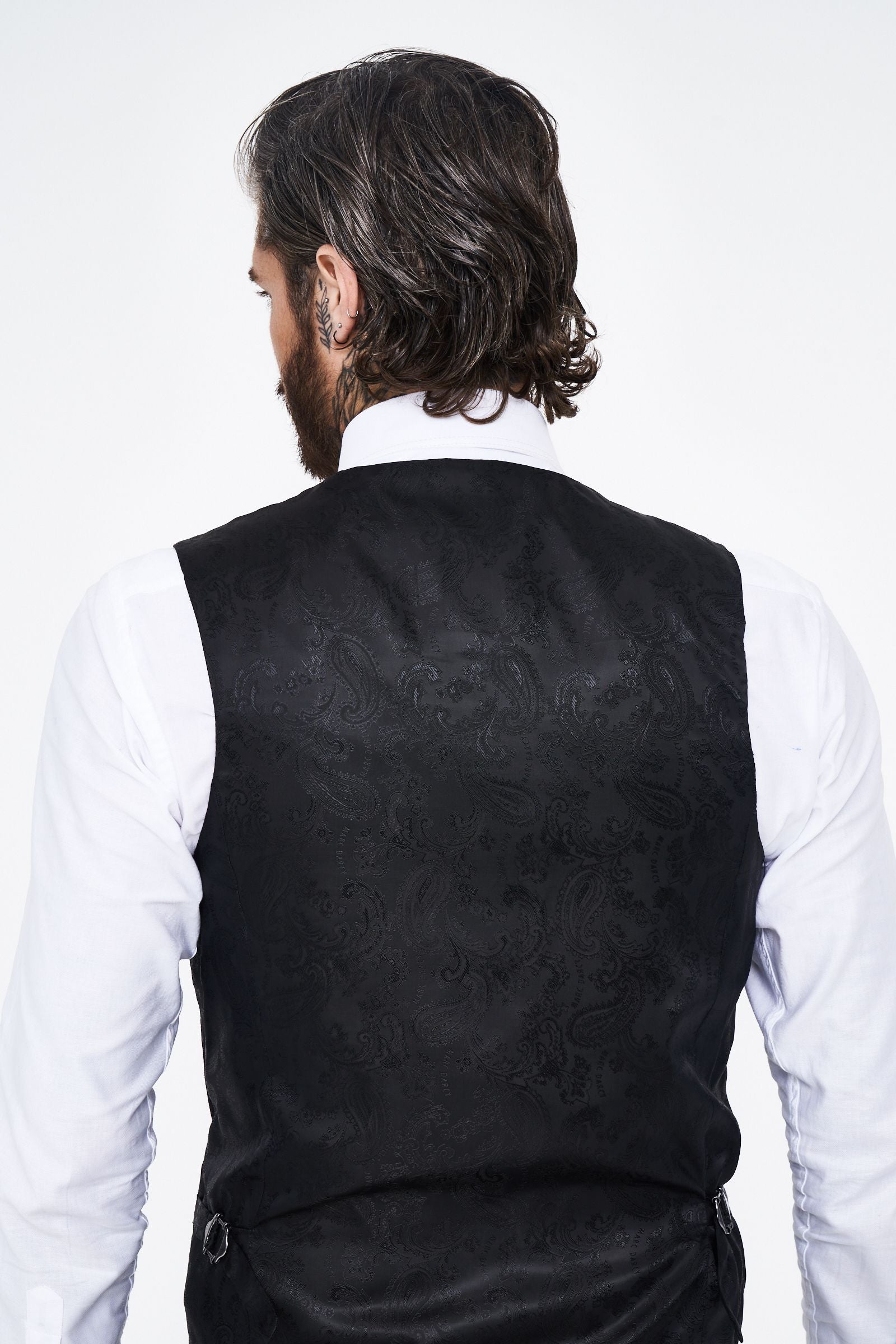 Kelvin - Black Single Breasted Waistcoat