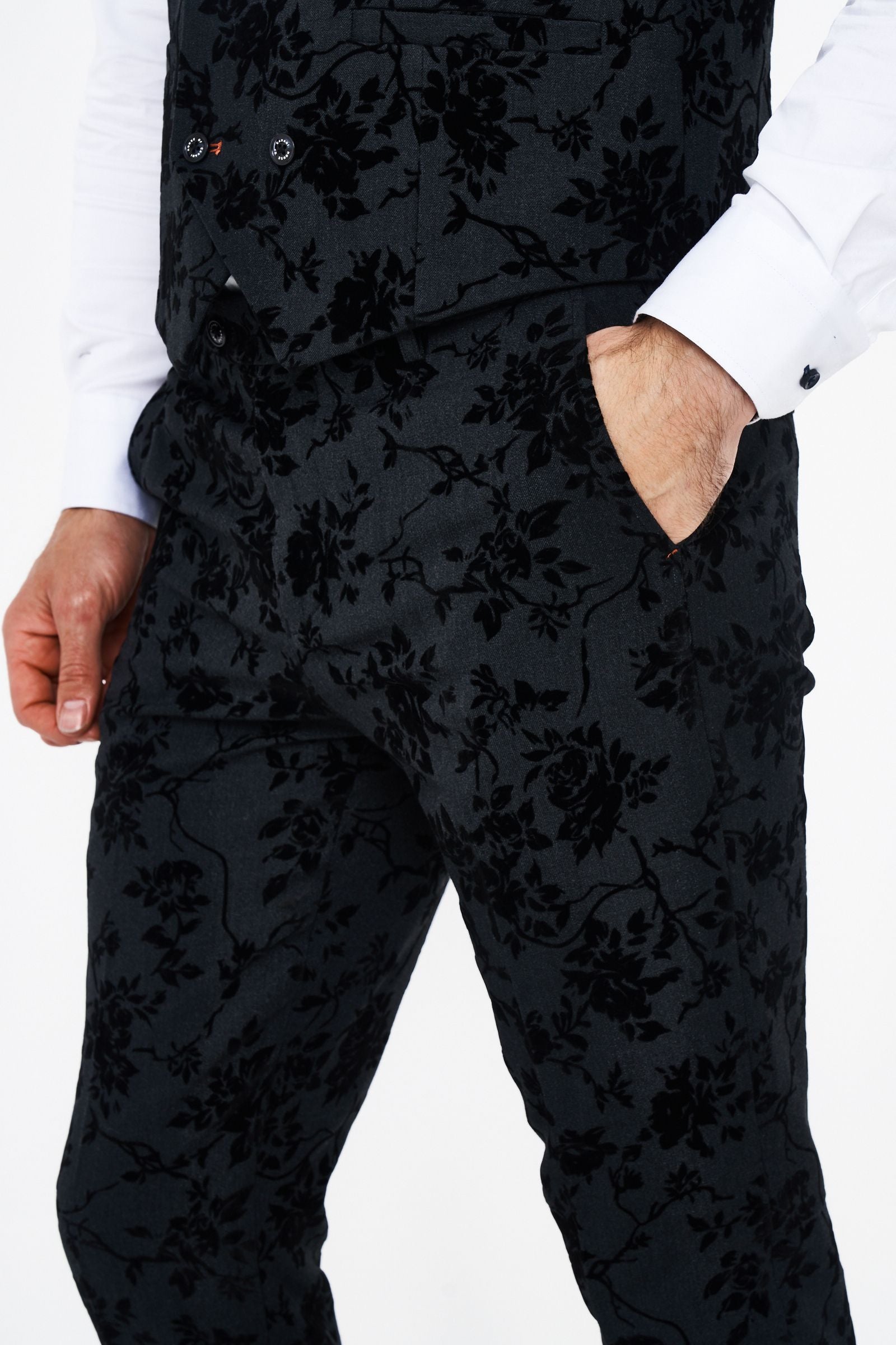 House of Cavani Georgi Floral Three Piece Suit