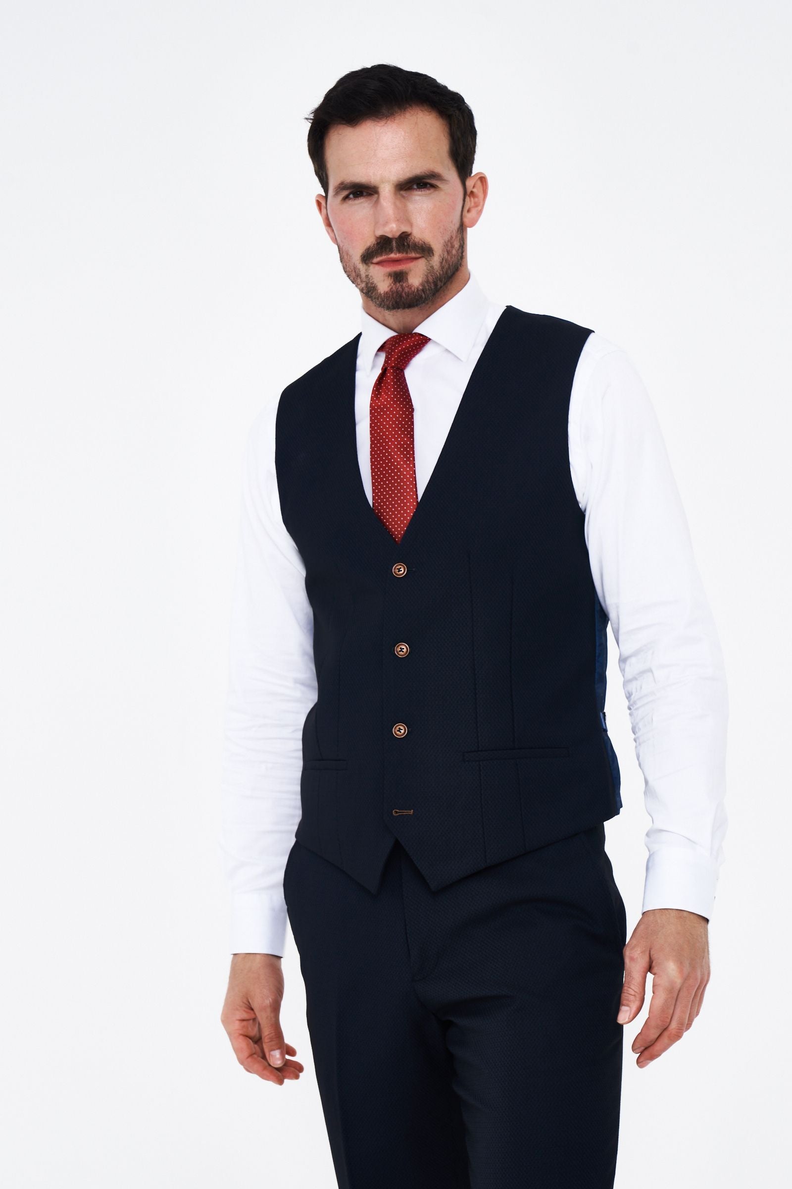 Marc Darcy Max Navy Waistcoat