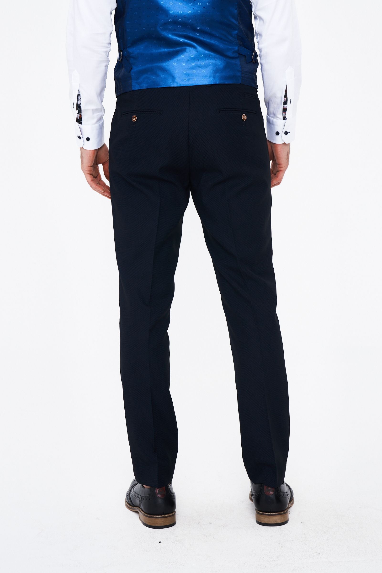 Marc Darcy Max Navy Three Piece Suit