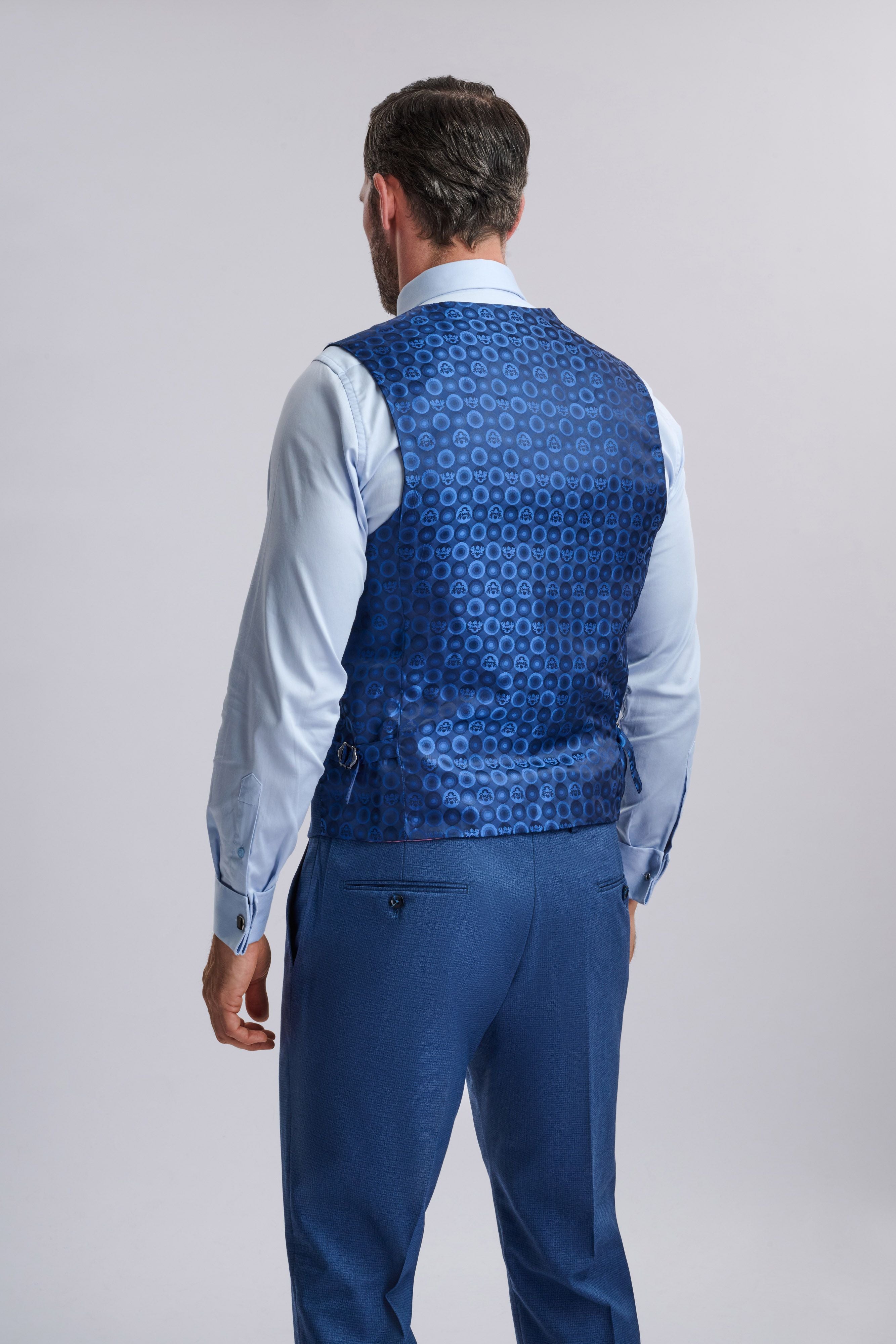 Ashley Navy Blue Three-Piece Suit