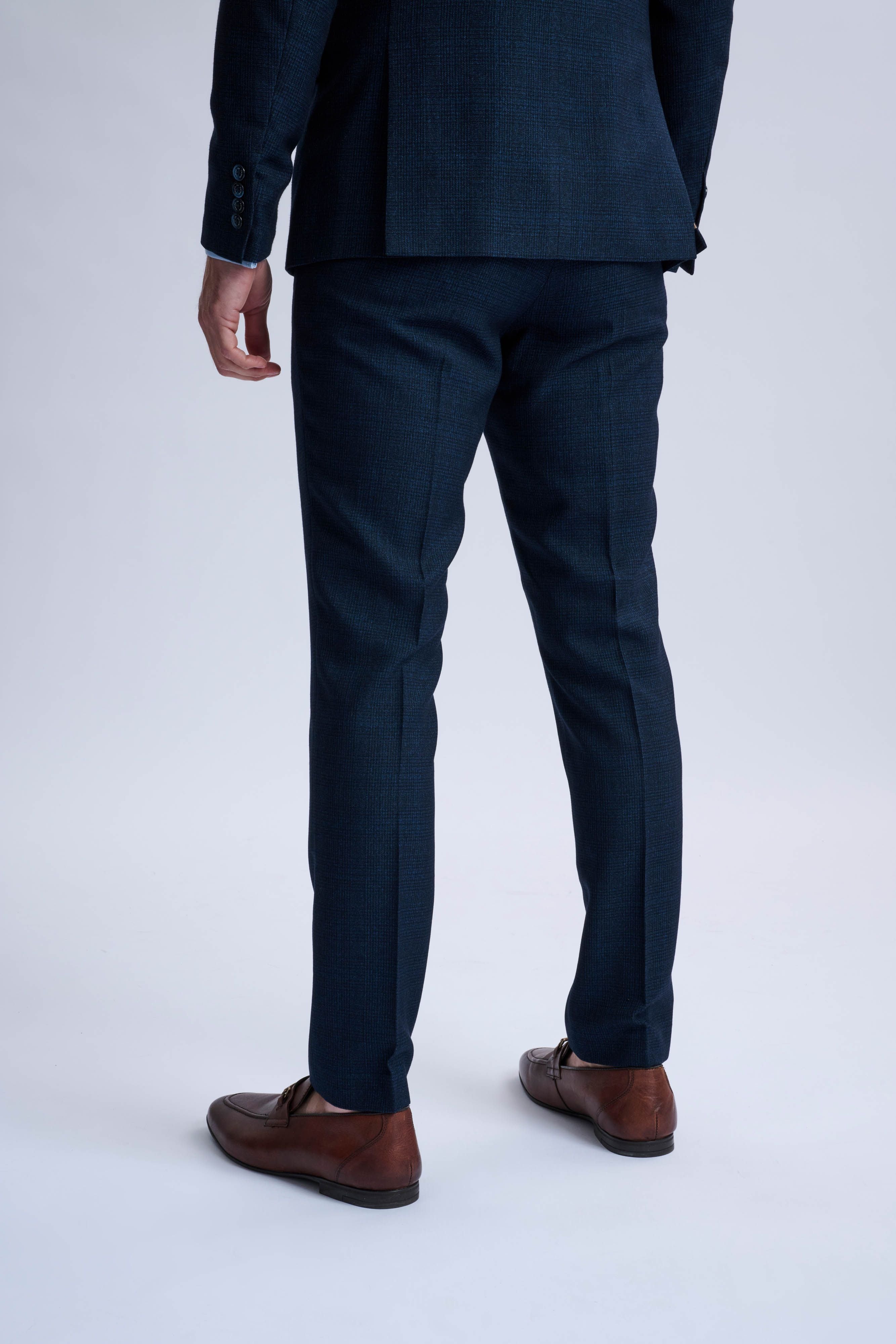 Caridi Navy Double Breasted Two Piece Suit