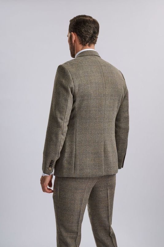 Kris - Tan Tweed Three Piece Suit