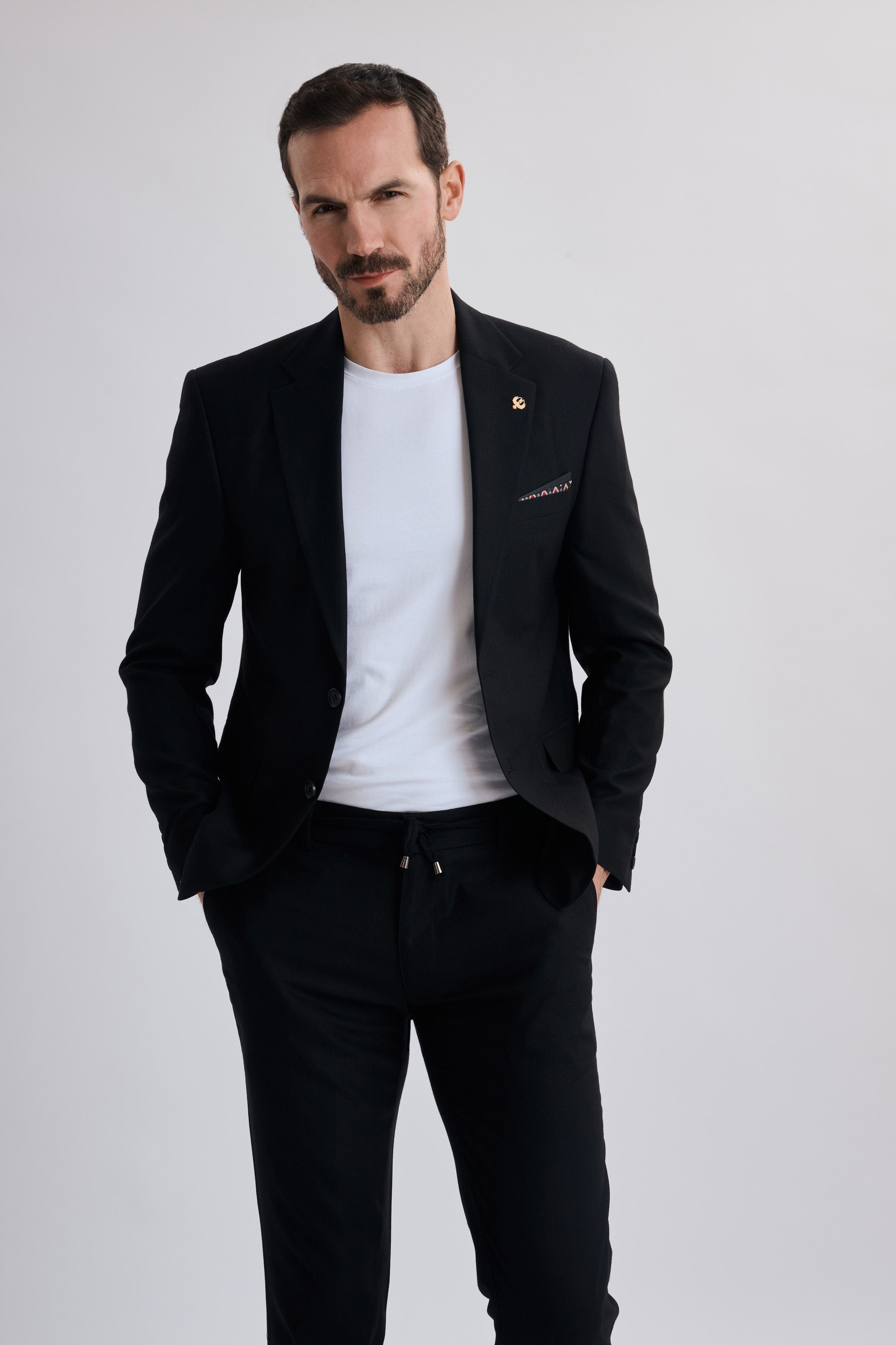 Dario Black Two Piece Suit