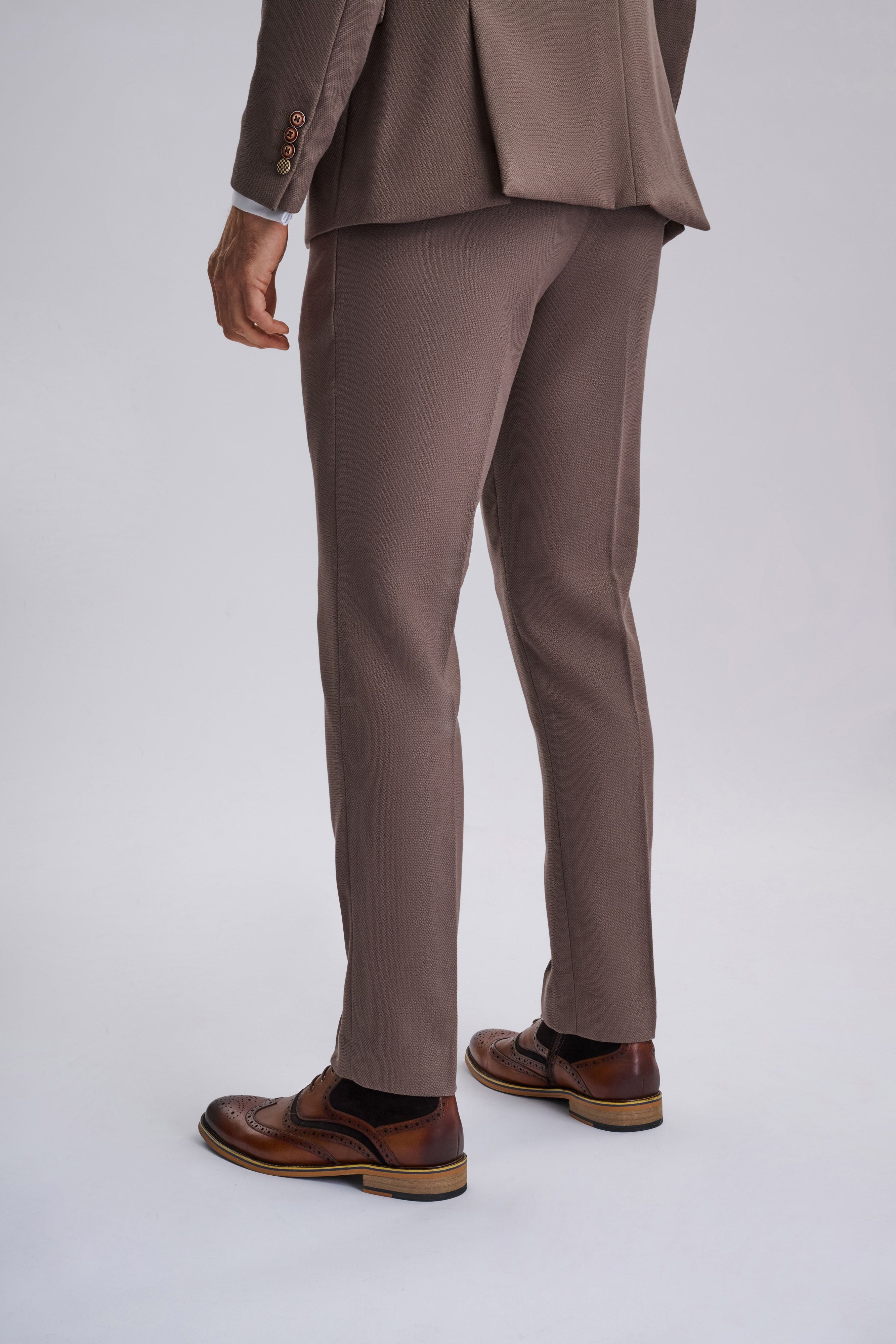 HM5 - Tan Tailored Three Piece Suit