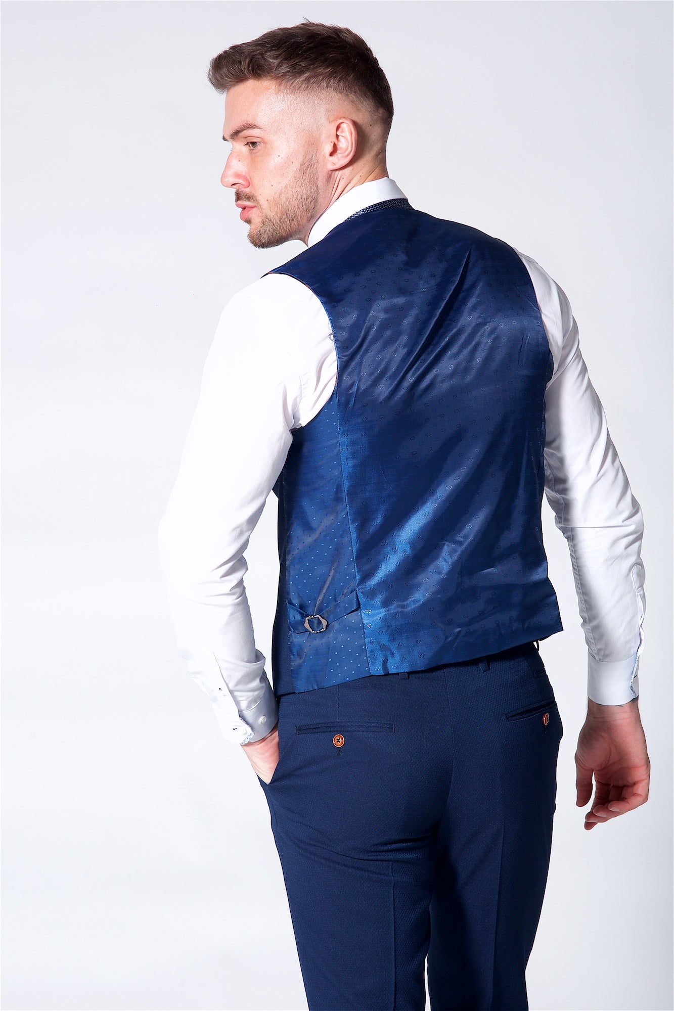 Marc Darcy Max Navy waistcoat
